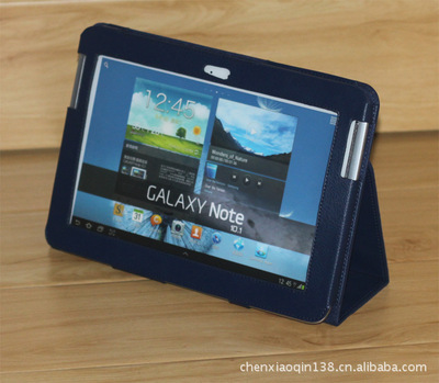 三星N8000皮套 專為Galaxy Note 10.1設(shè)計的荔枝紋支架款選購指南